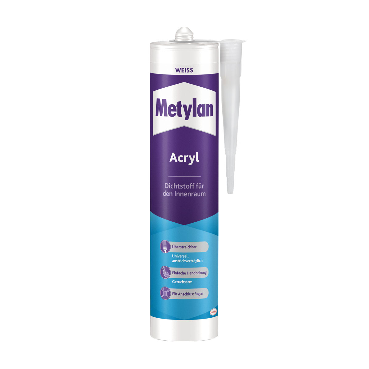 Metylan Dichtmasse Wand und Decke Acryl weiß 300 ml