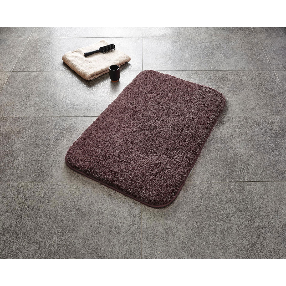 Ridder  Teppich Chic 60 x 90 cm stone Polyester-Microfaser Bild 2