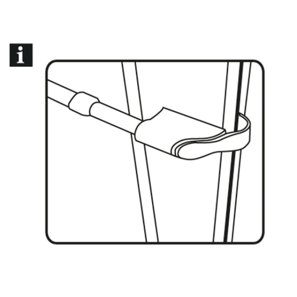 Gardinia Klemmvitrage 75-125 cm Durchmesser 10/12 mm weiß Bild 2