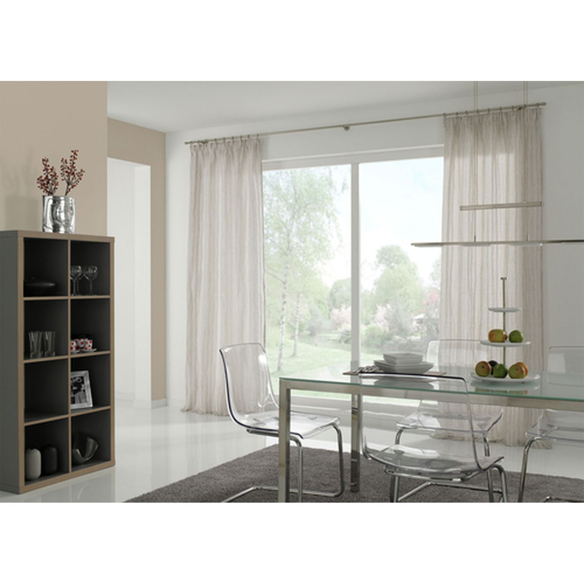 Gardinia Endstück Zylinder für Durchmesser 16 mm 2,6 cm Edelstahl-optik Bild 2