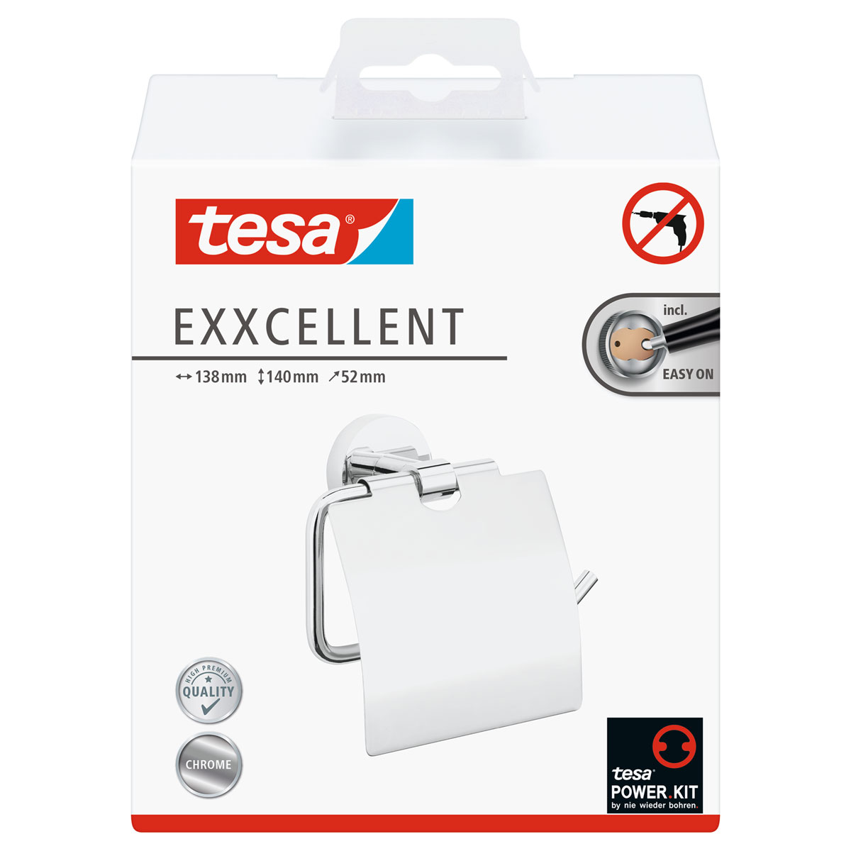 Tesa Toilettenrollenhalter mit Deckel Exxcellent Bild 2
