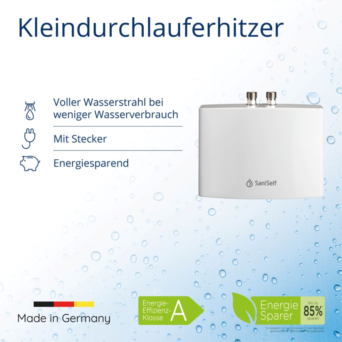 Kleindurchlauferhitzer KD 3,5 kW 2 l Durchflussmenge Bild 3