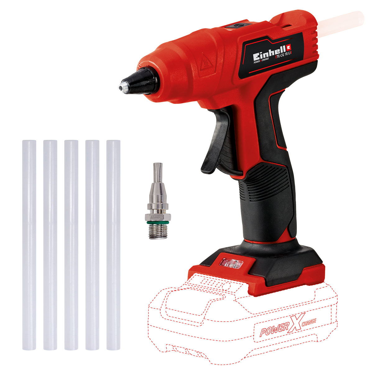 Einhell Akku-Heißklebepistole TE-CG 18 Li-Solo