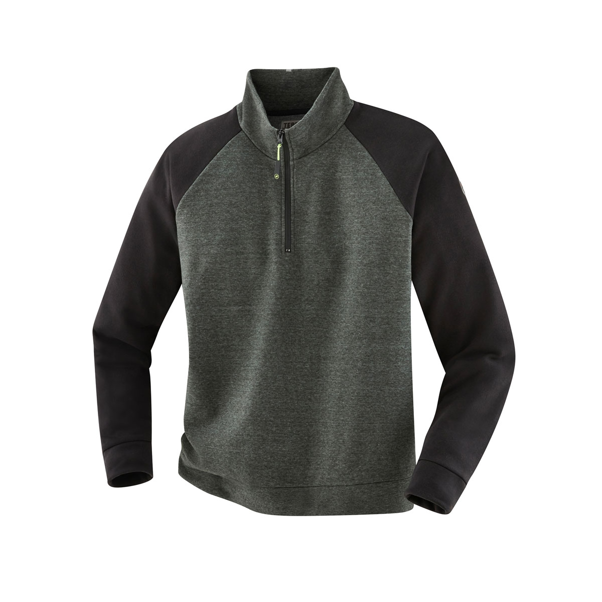 Terrax Workwear  Sweattroyer dunkelgrün-schwarz Größe XL