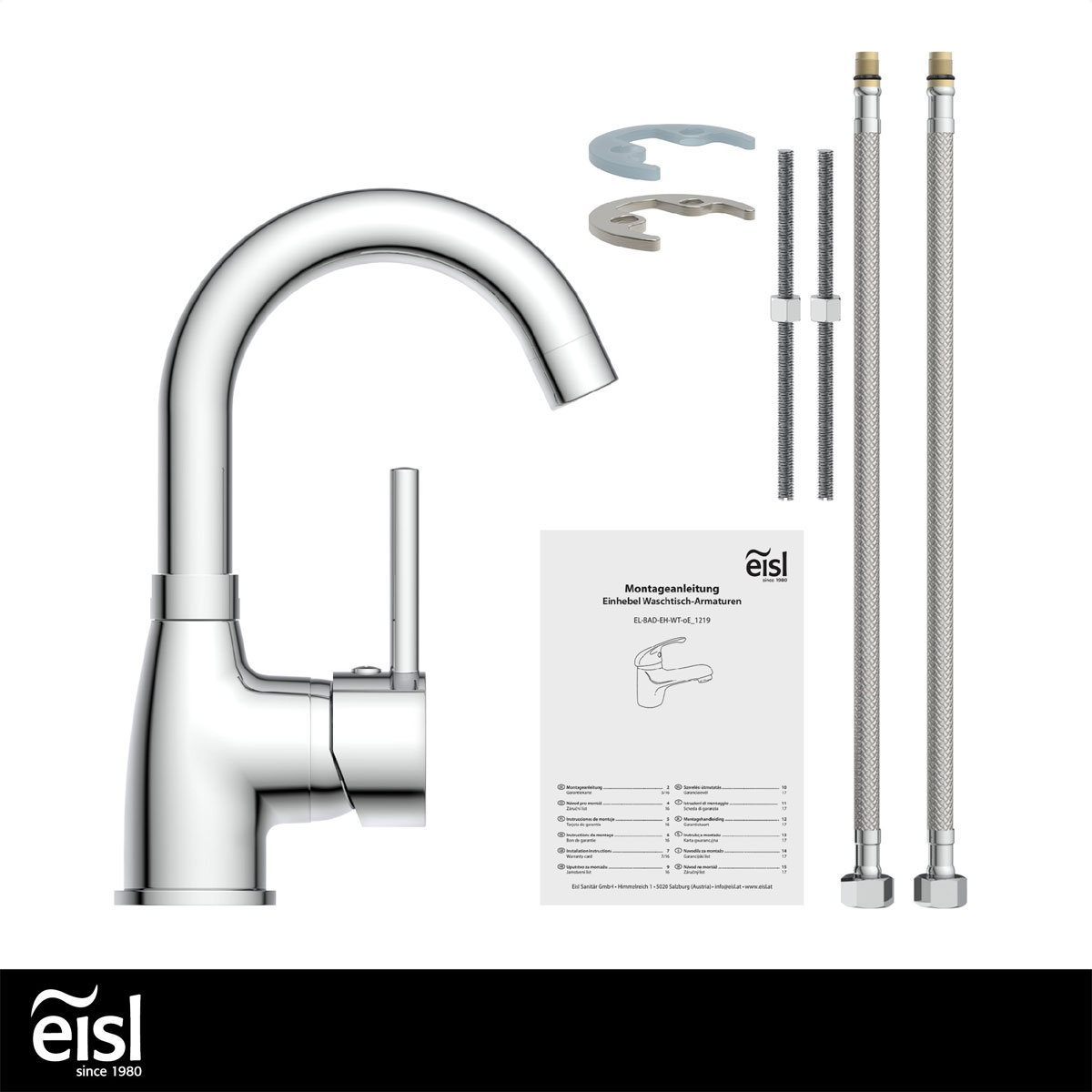 Eisl  Waschtischarmatur „Futura“ chrom mit Cold-Start-Funktion Bild 3