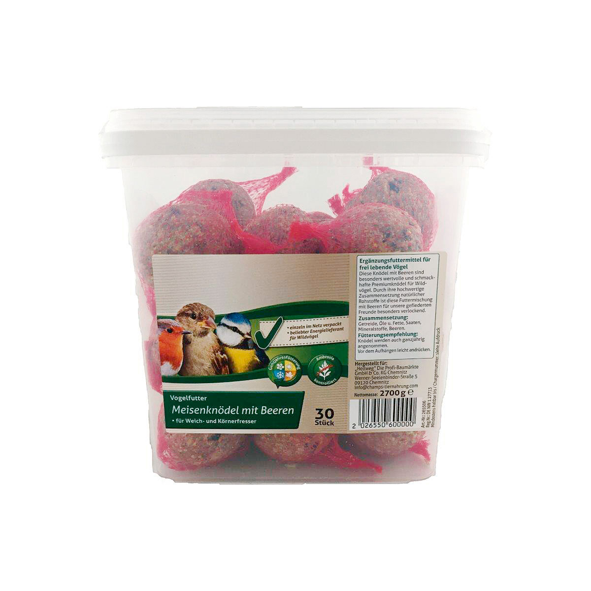 Meisenknödel mit Beeren 30er-Pack