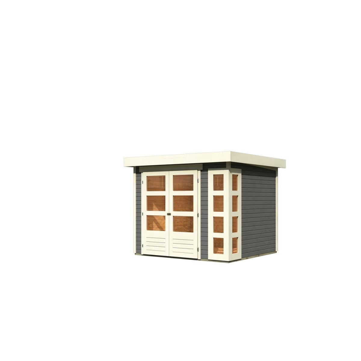 Karibu Gartenhaus Kerko 3 terragrau Bild 2