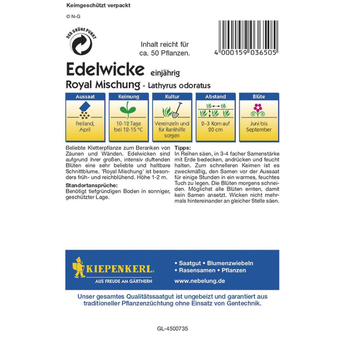 Kiepenkerl Edelwicken Royal Mischung Profi-Line Bild 2