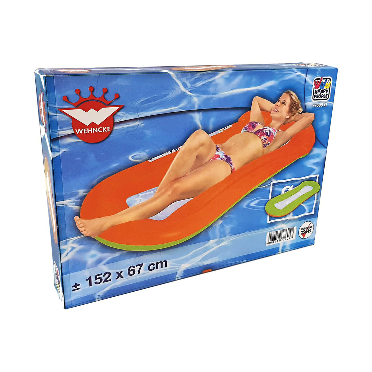 Wasser-Hängematte aufblasbarer Rahmen mit Netzboden