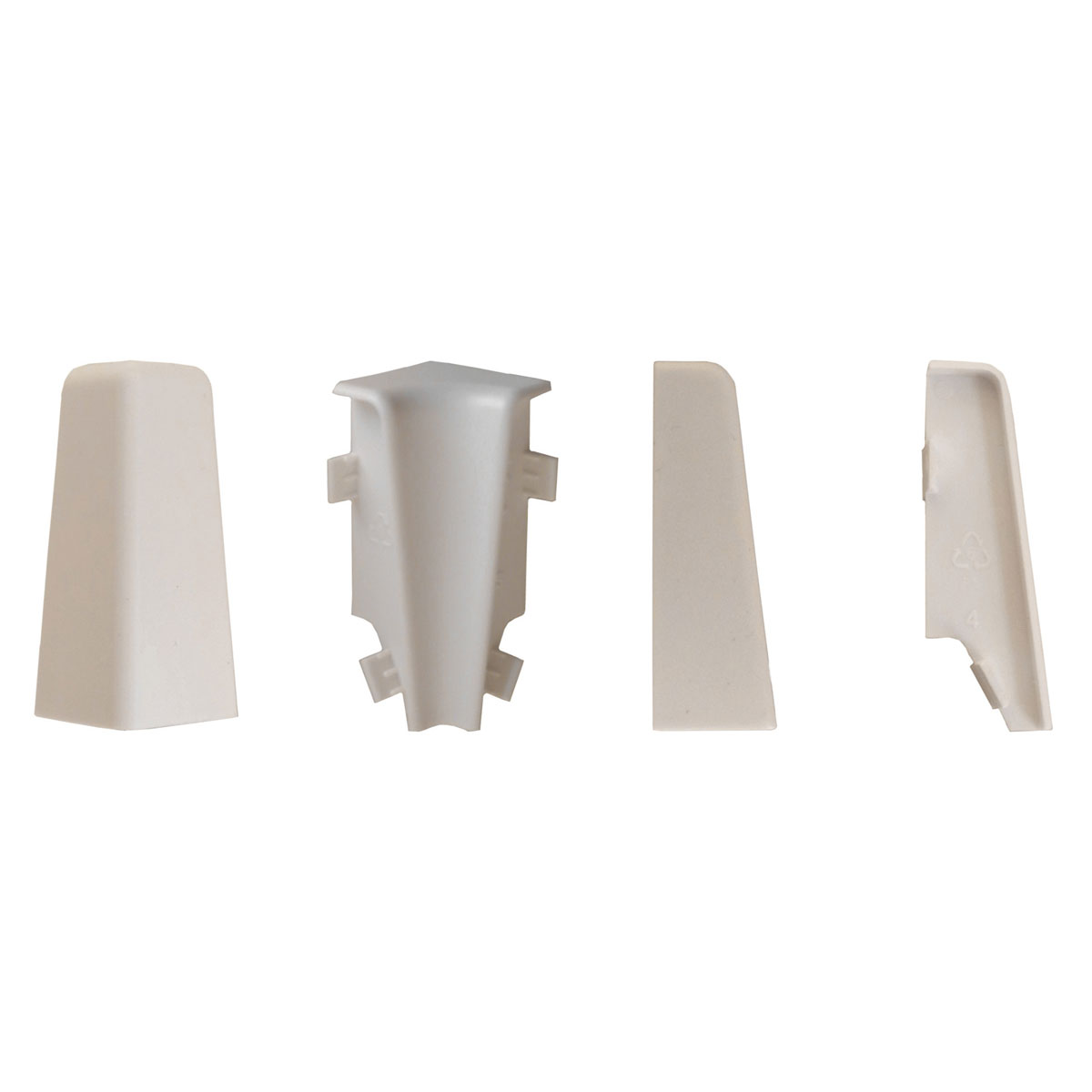Basic Leistenzubehör weiß, 6 Stück