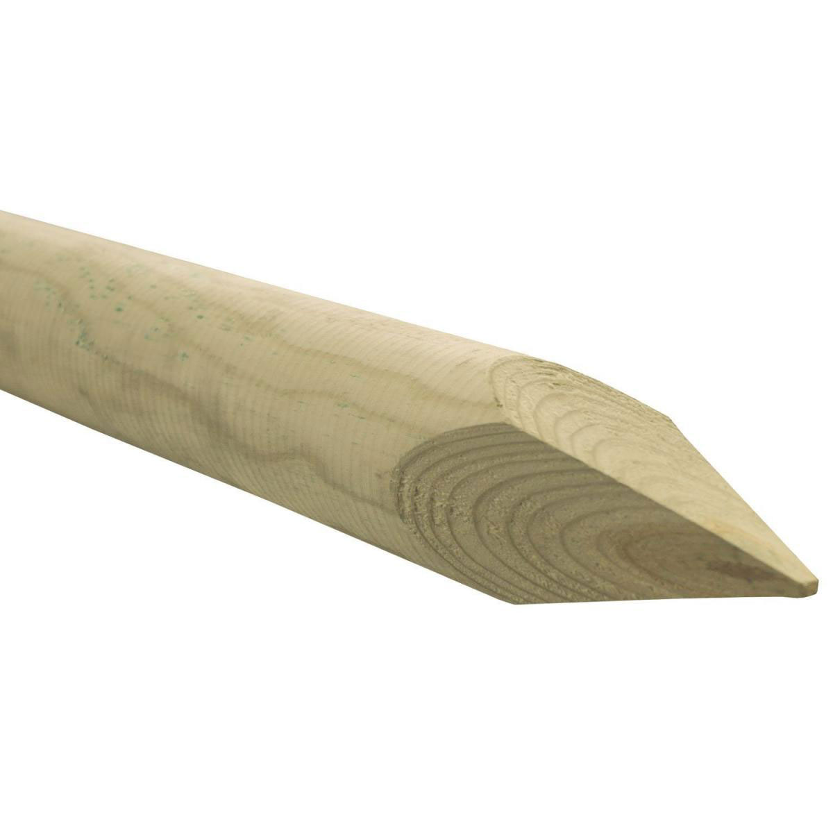 Rundpfosten 8 x 125 cm gespitzt