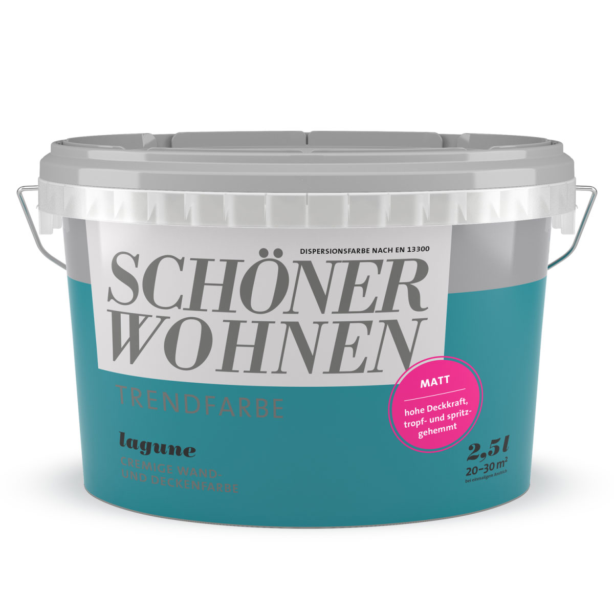 Schöner Wohnen Farbe Trendfarbe Lagune matt 2,5 L