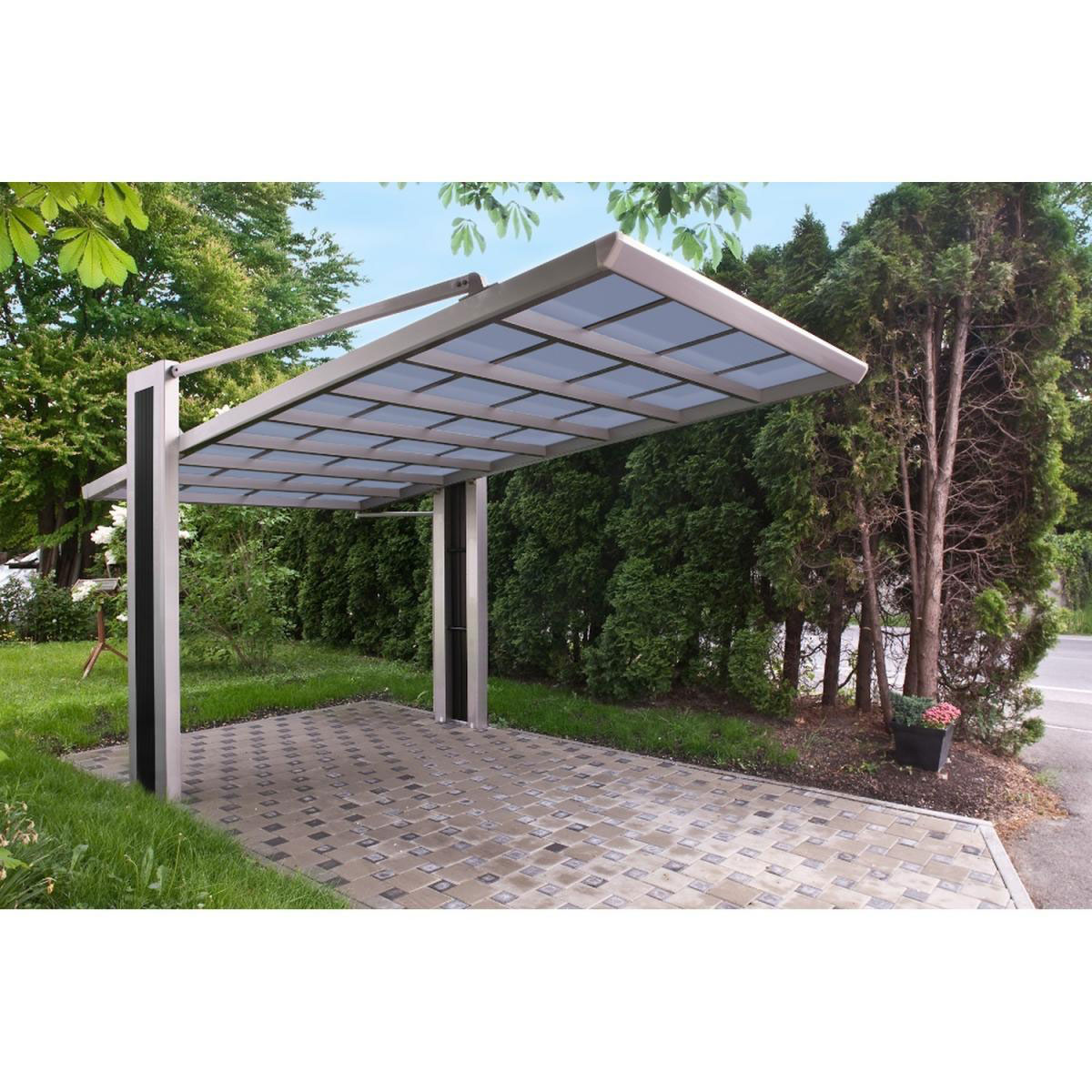 Ximax Carport Alu My-Port 150 Typ 2458 Edelstahl-Look SH