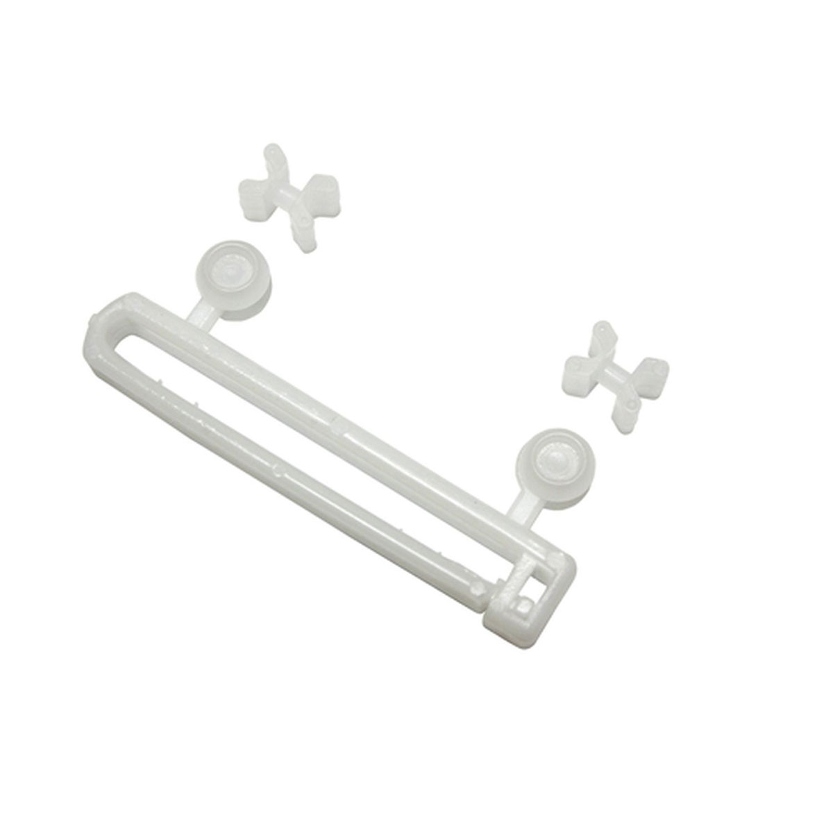 Gardinia Schlaufengleiter 5,9 cm mit X-Gleitern und Rollen weiß