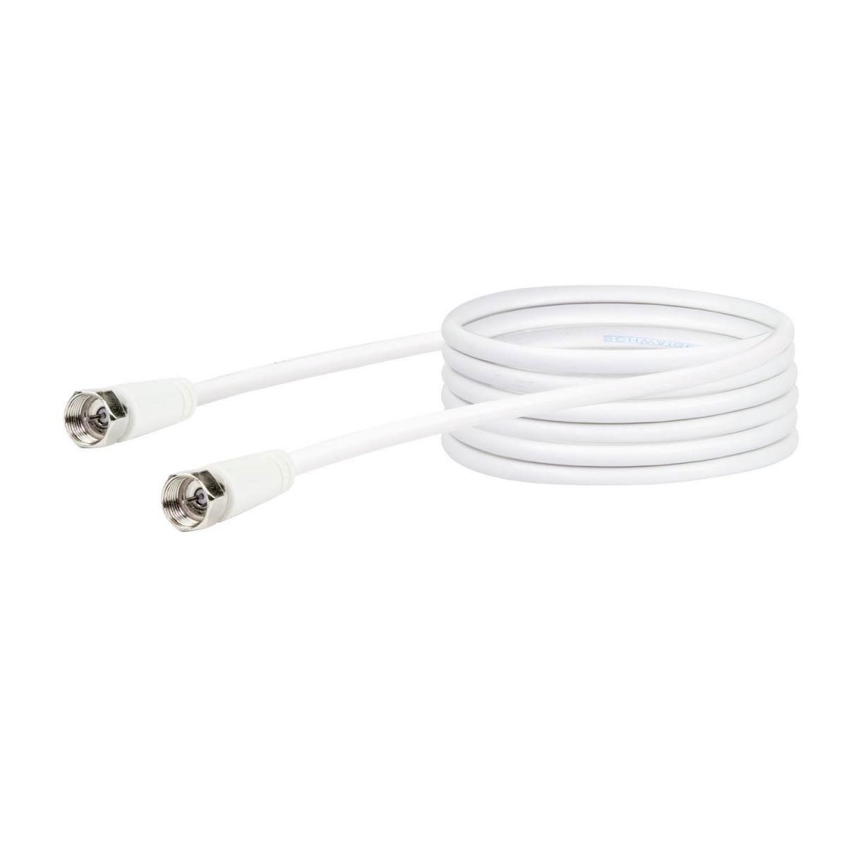 Schwaiger SAT-Antennenkabel F-Stecker 75 dB weiß 300 cm