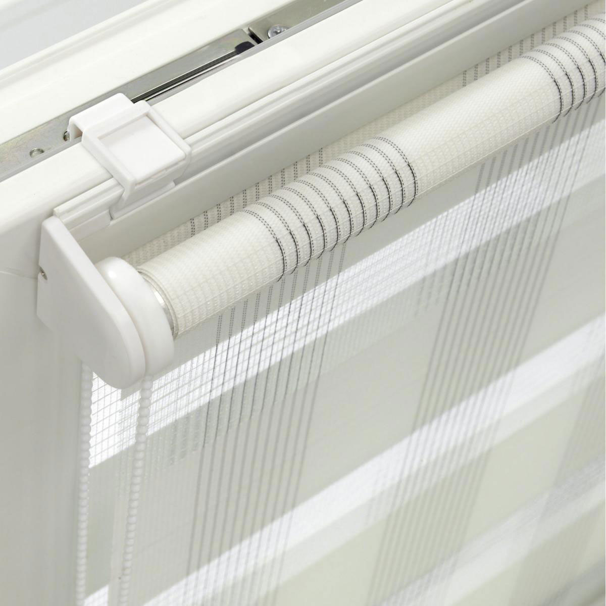 Gardinia EasyFix Rollo Karo 60 x 150 cm weiß Bild 4
