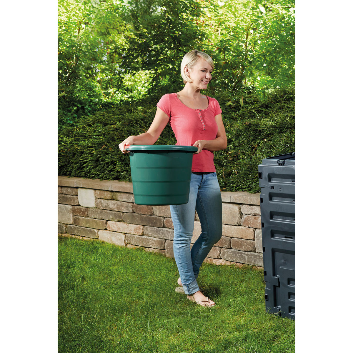 Garantia Eimer Toni rund 70 L grün Bild 5