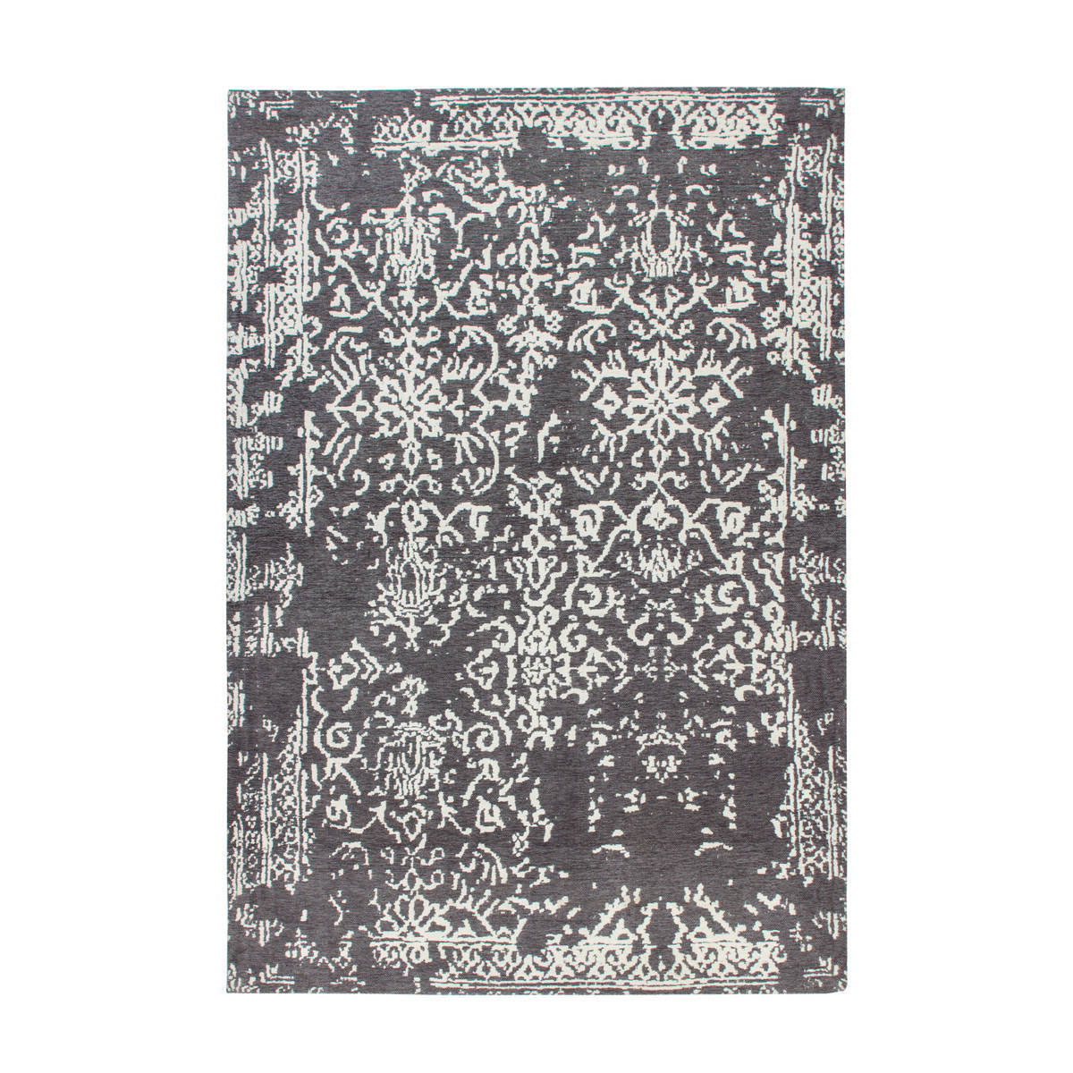 Flachflorteppich „River 130“, grau/anthrazit