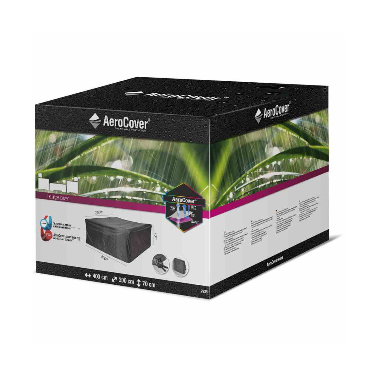 AeroCover Schutzhülle für Lounge-Sets 400 x 300 x 70 cm anthrazit