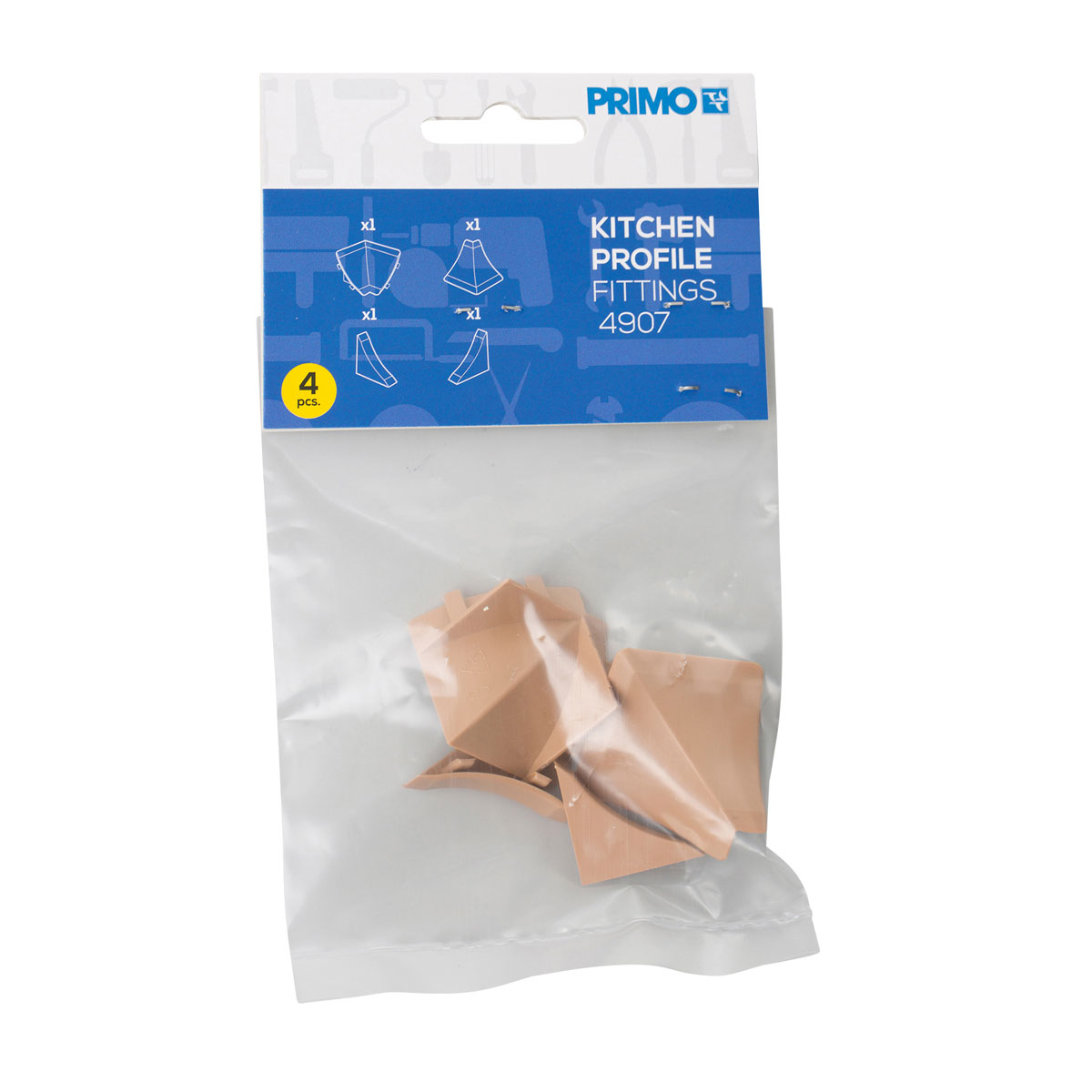 Zubehörset 4907 4-teilig Hellbeige