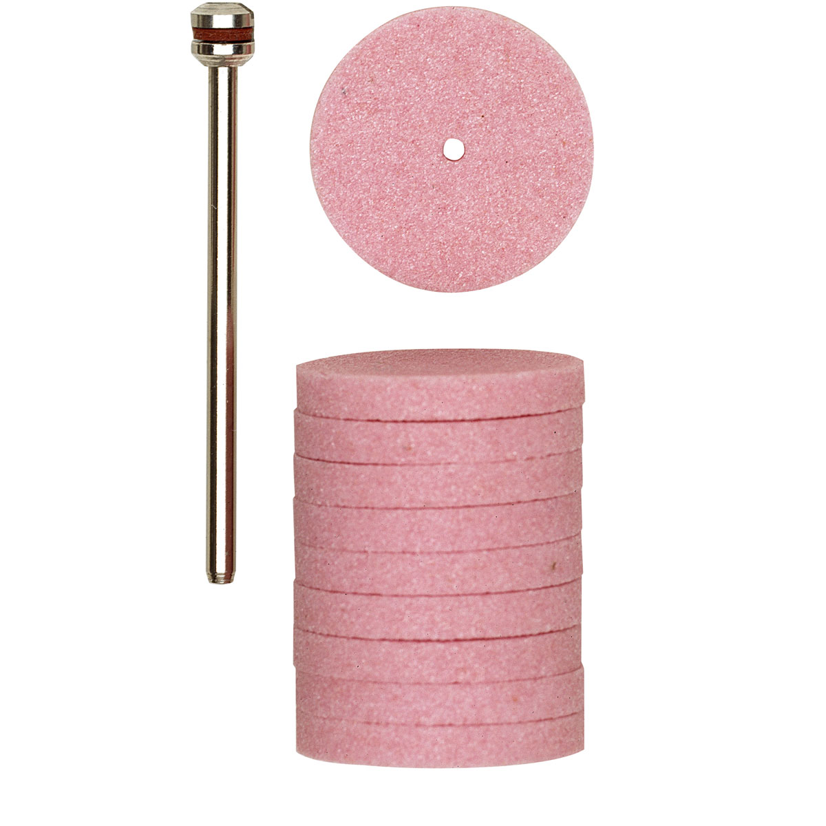Proxxon Micromot Edelkorund-Schleifscheiben Durchmesser 22 mm 10 Stück mit Träger