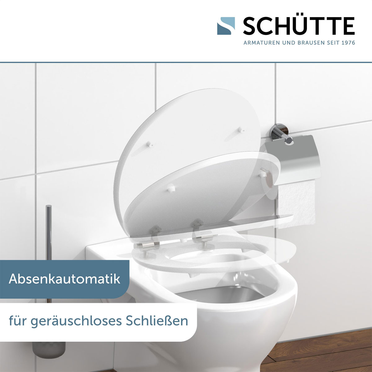 Schütte MDF HG WC-Sitz BLACK STONE mit Absenkautomatik Bild 9