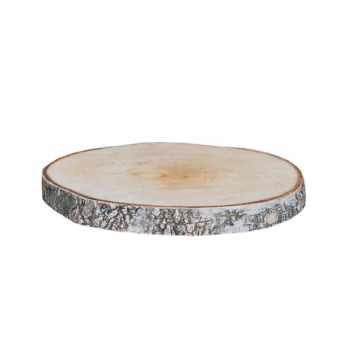 Birkenscheibe rund Durchmesser 35-38 cm Bild 1