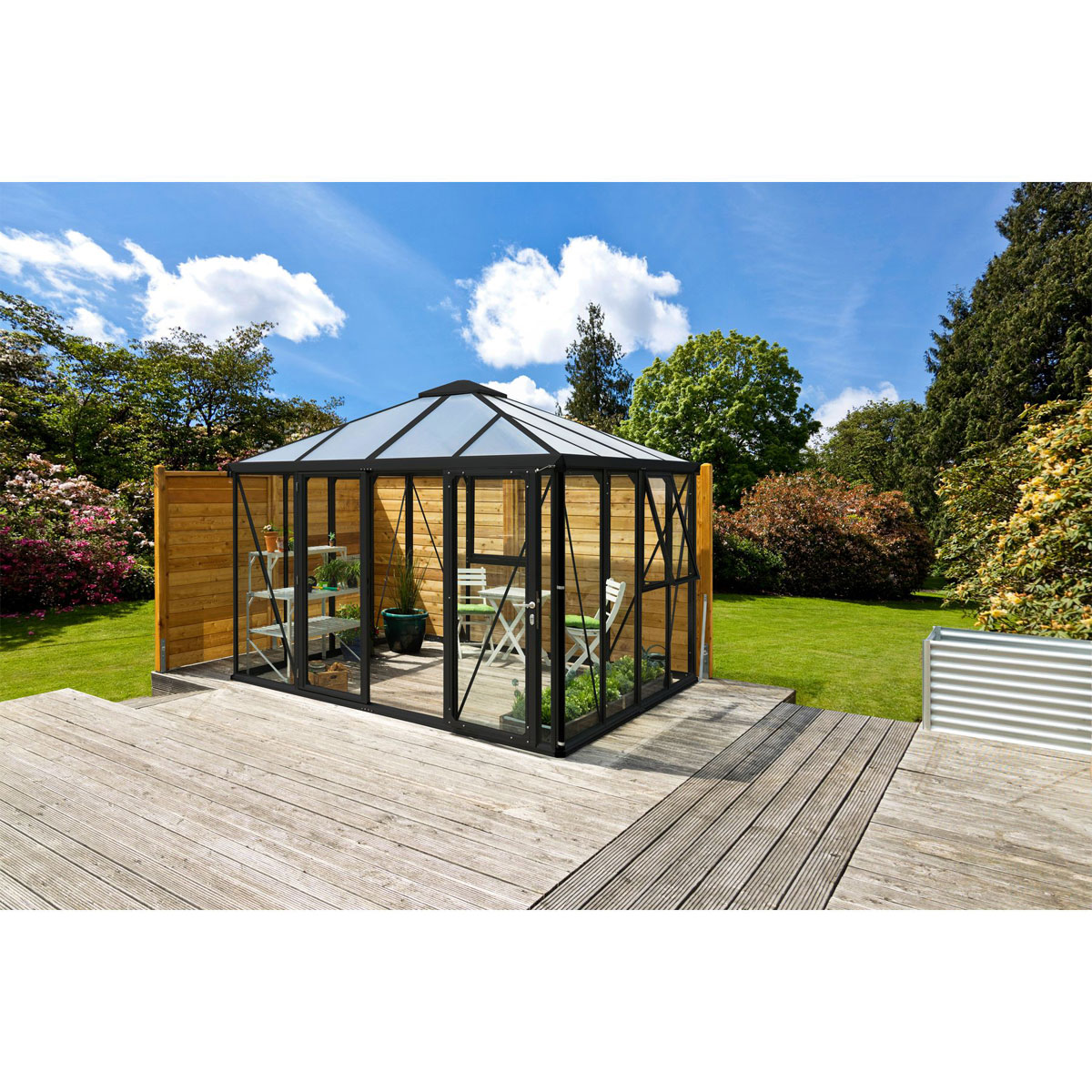 Vitavia Gewächshaus Jack Roof 10m² schwarz Bild 2