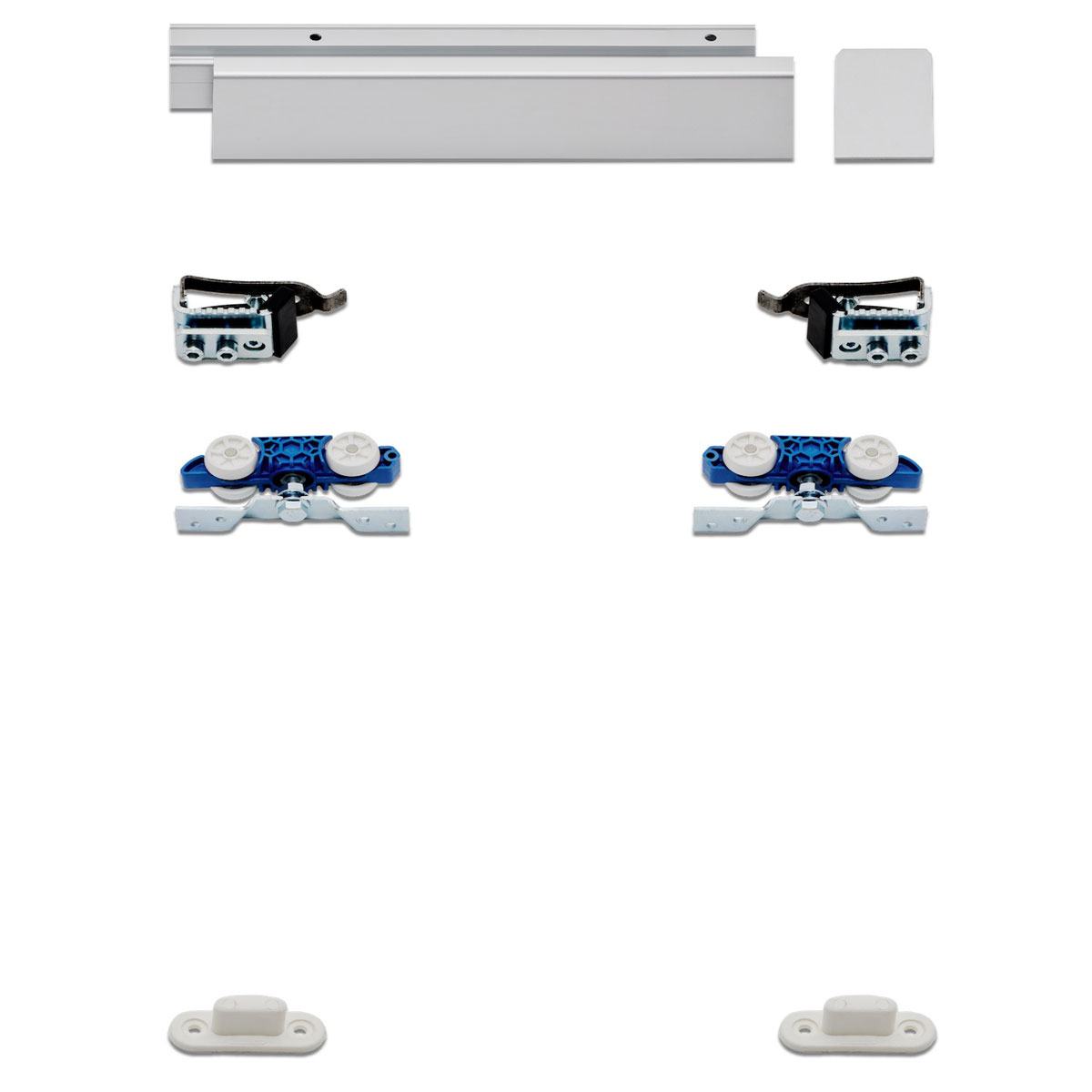 Hibitaro Schiebetür-Bausatz HS-Komfort für Durchgangstüren Deckenmontage 2000 mm Schienenlänge