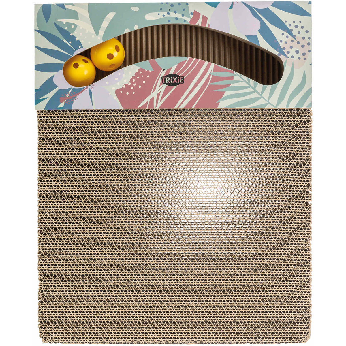 Trixie  Kratzpappe mit Katzenminze bunt 38 x 30 x 5 cm