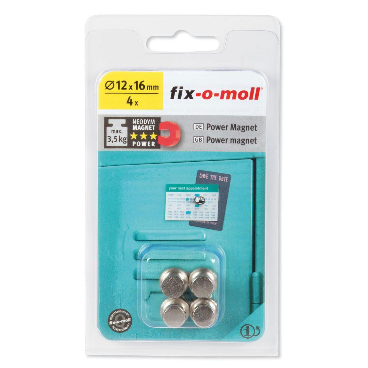 Magnet-Kegel Neodym silber D12 mm H16mm 4St