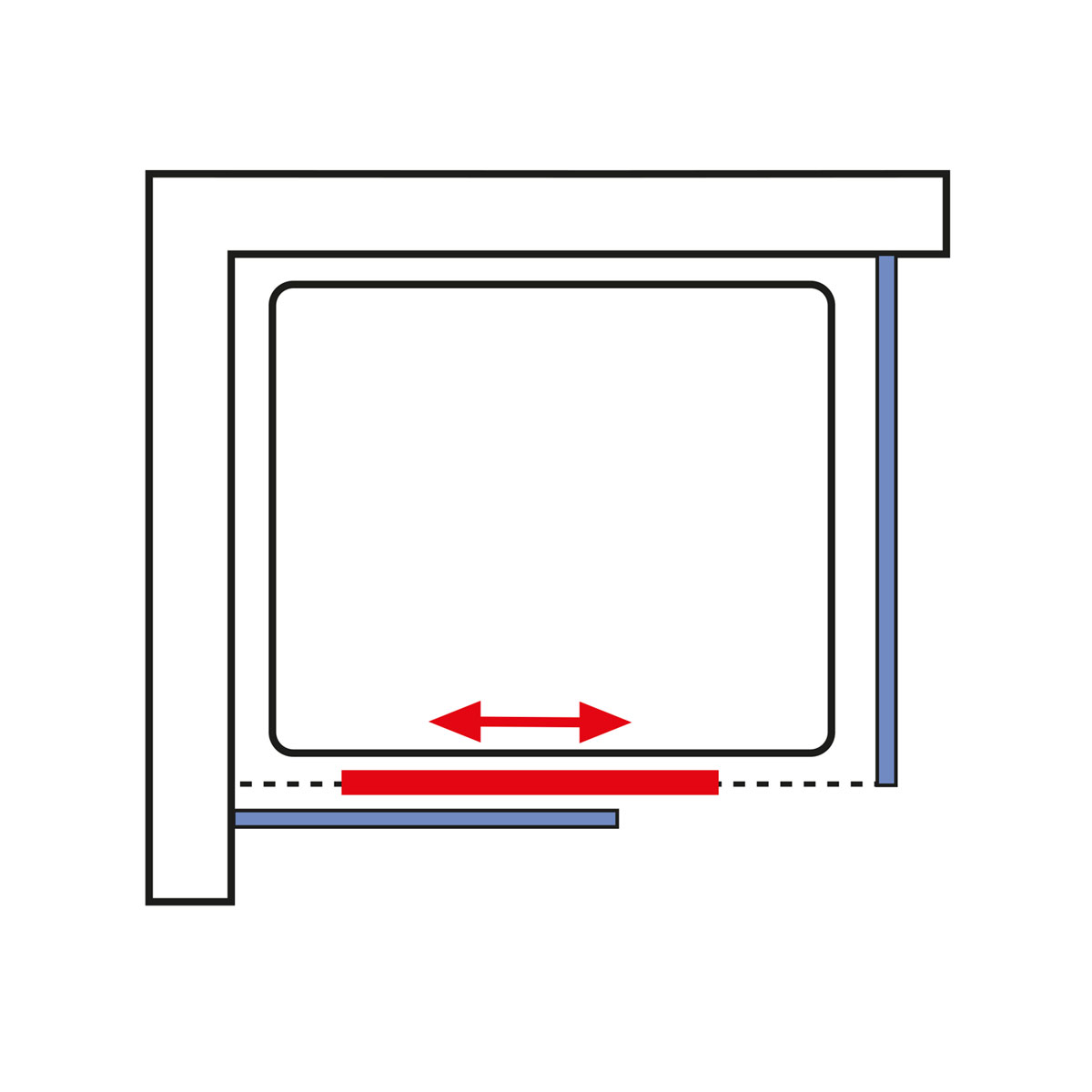 Schulte Wellnesskabine Ibiza links light-grün 204 x 120 x 90 cm Bild 3
