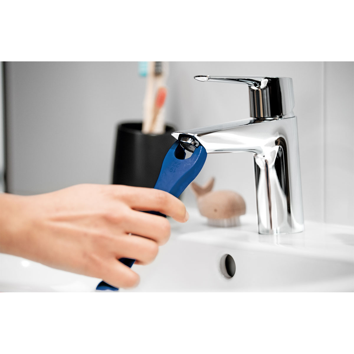 Grohe Einhand-Waschtischbatterie Start Edge chrom Durchmesser 4,5 x 14,7 cm Bild 5