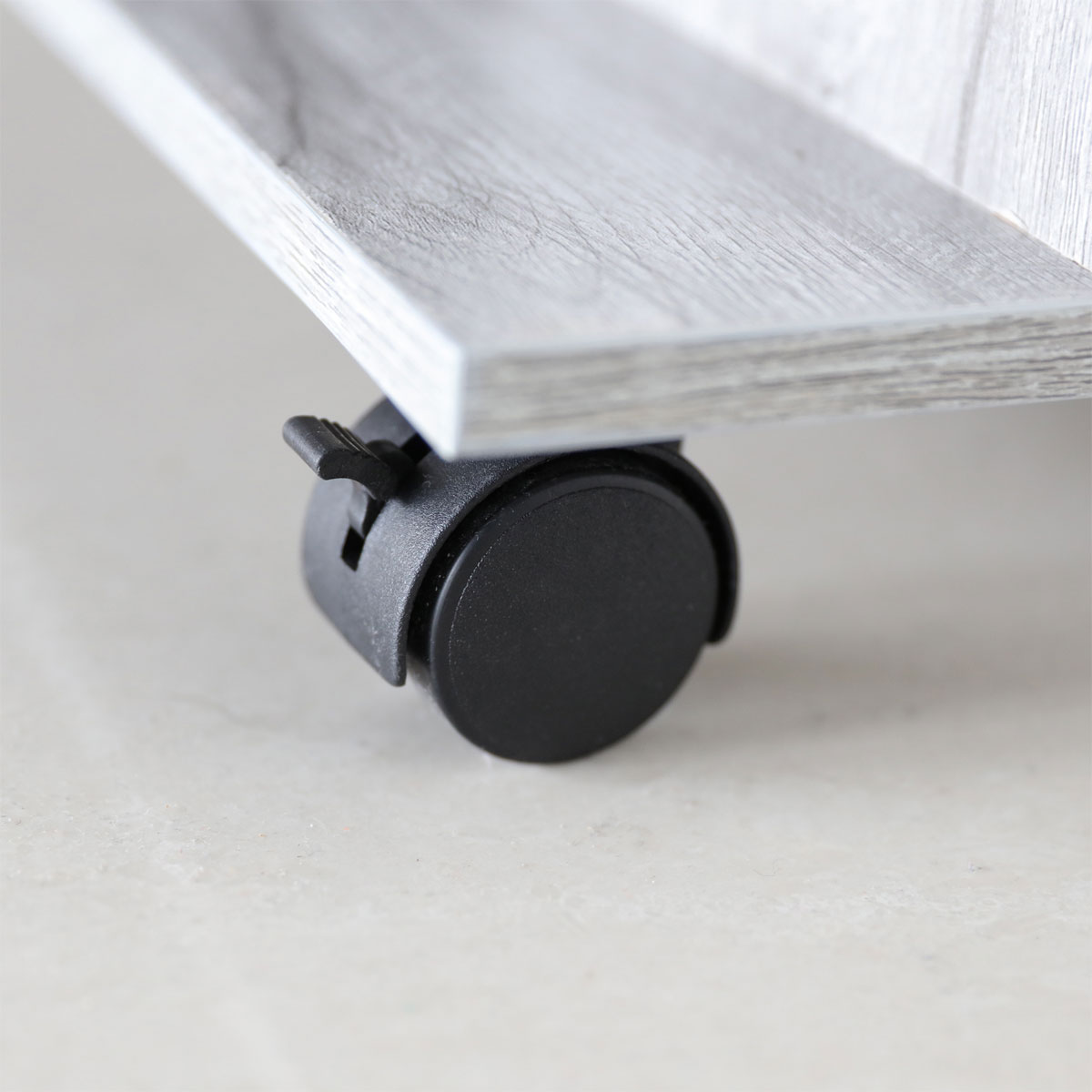 Better Home Weinregal mit feststellbaren Rollen grau marmoriert 37 x 60 x 82 cm Bild 5