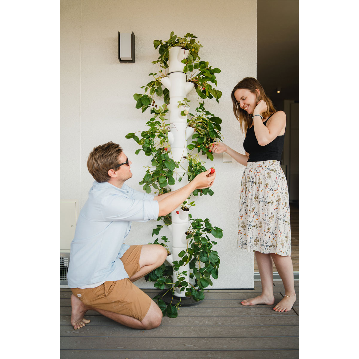 Erdbeerturm Sissi Strawberry Infinity weiss