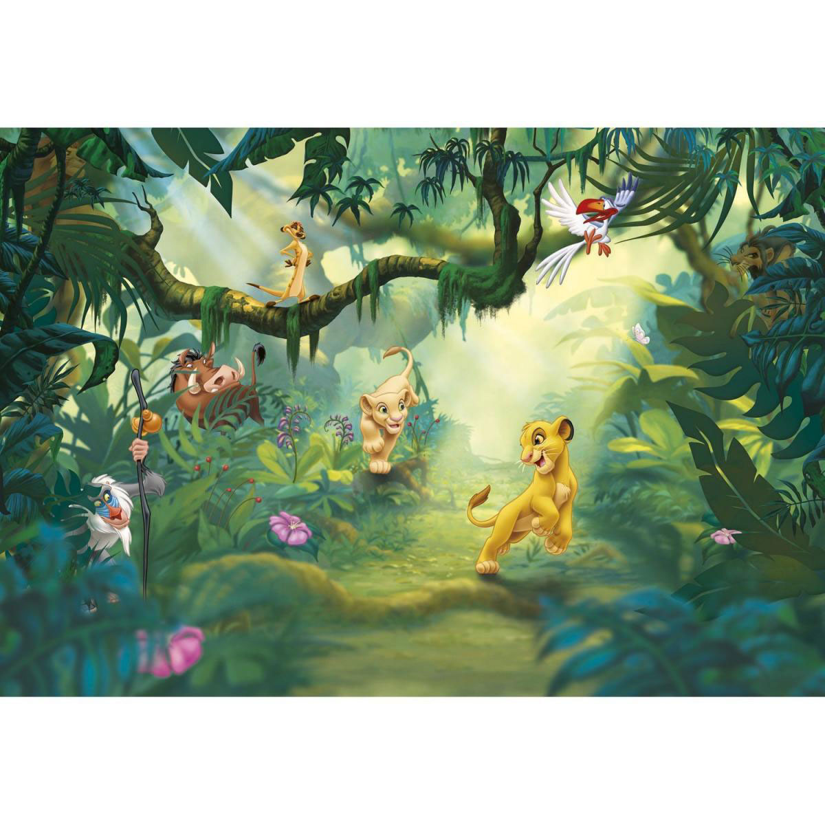 Komar Papier-Fototapete Lion King Jungle 368 x 254 cm