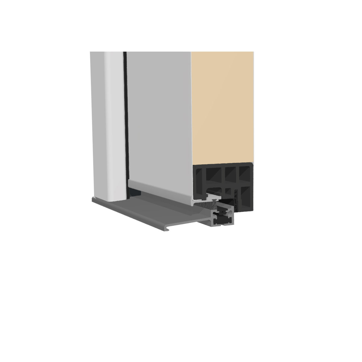 SplenDoor  Premium-Haustür Passivedoor Kalmar RC2 energiesparend einbruchsicher grau 100 x 210 cm rechts Bild 7