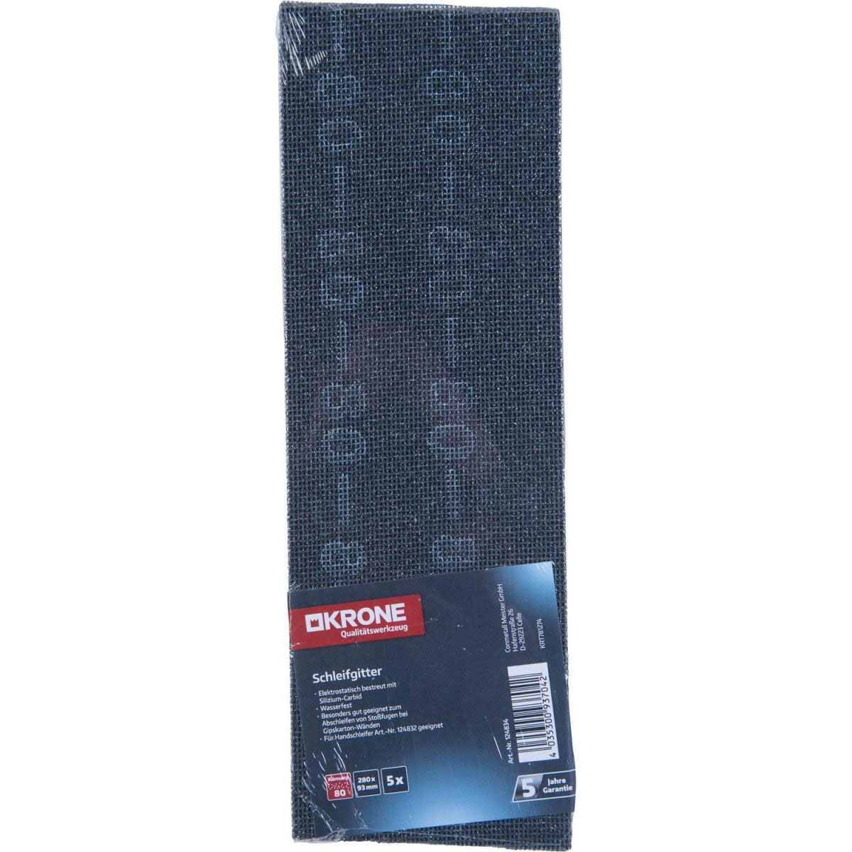 Krone Schleifgitter 93 x 280 mm K 80 5 Stück Bild 2