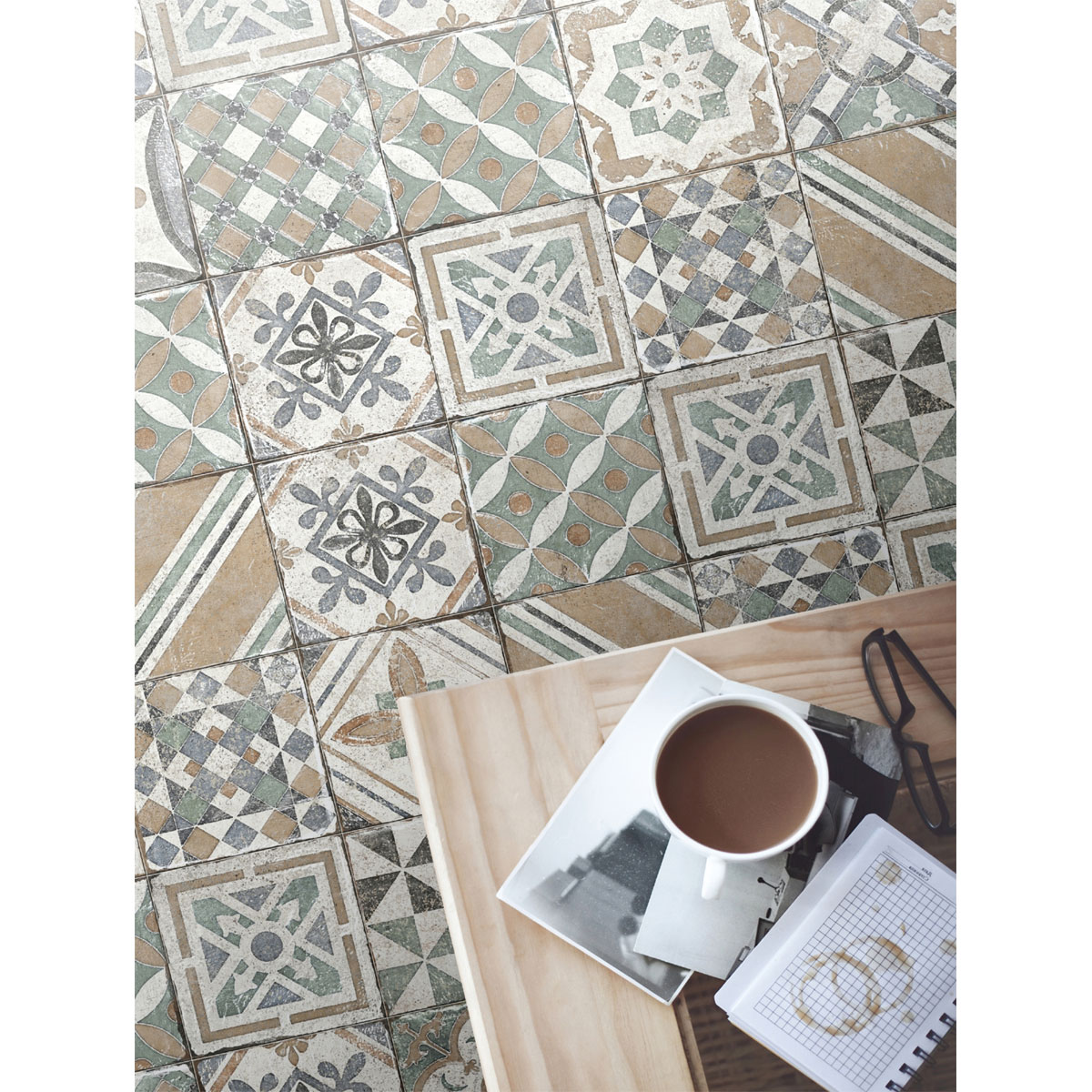 Feinsteinzeug Marrakesh Beige glasiert matt 20 x 20 x 1 cm Bild 12