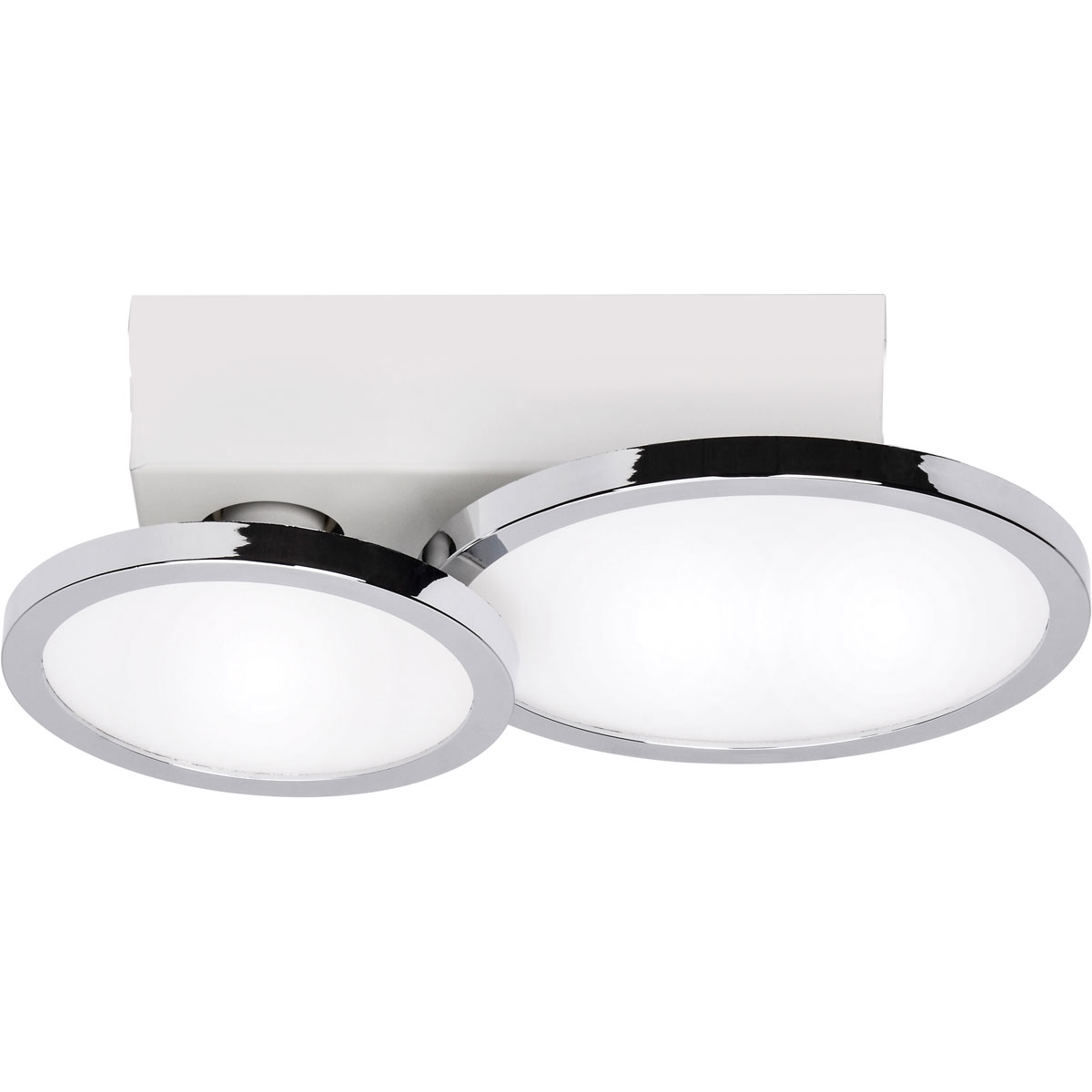 Lightme Badleuchte Aqua IP 44 2er Deckenleuchte Chrom Lightme Badleuchte Aqua IP 44 2er Deckenleuchte Chrom