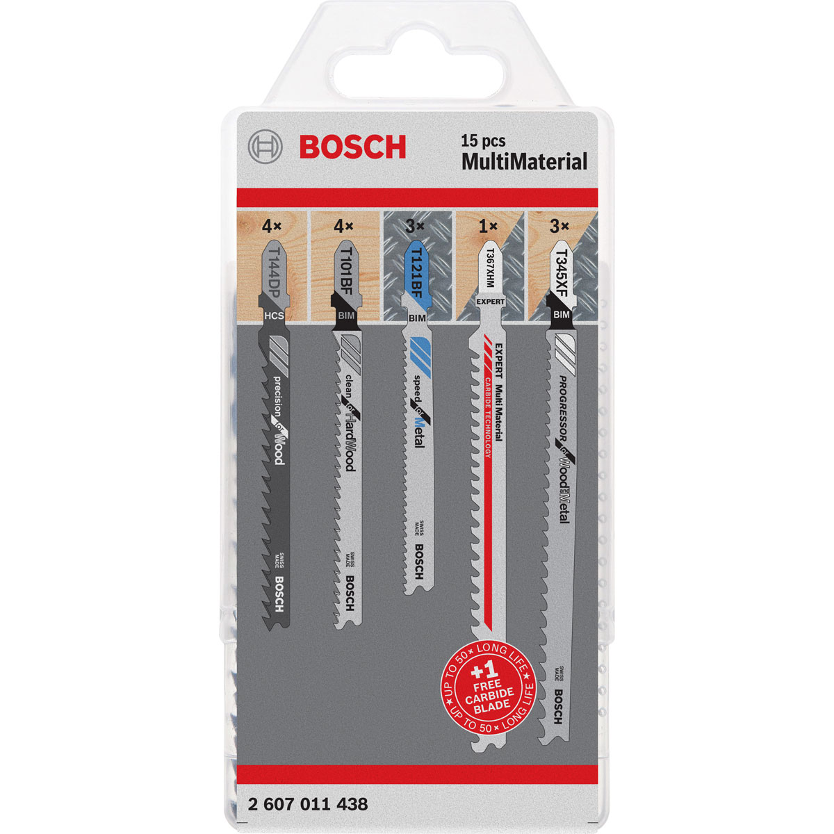 Bosch Professional  Sägeblatt-Set 15 Stück