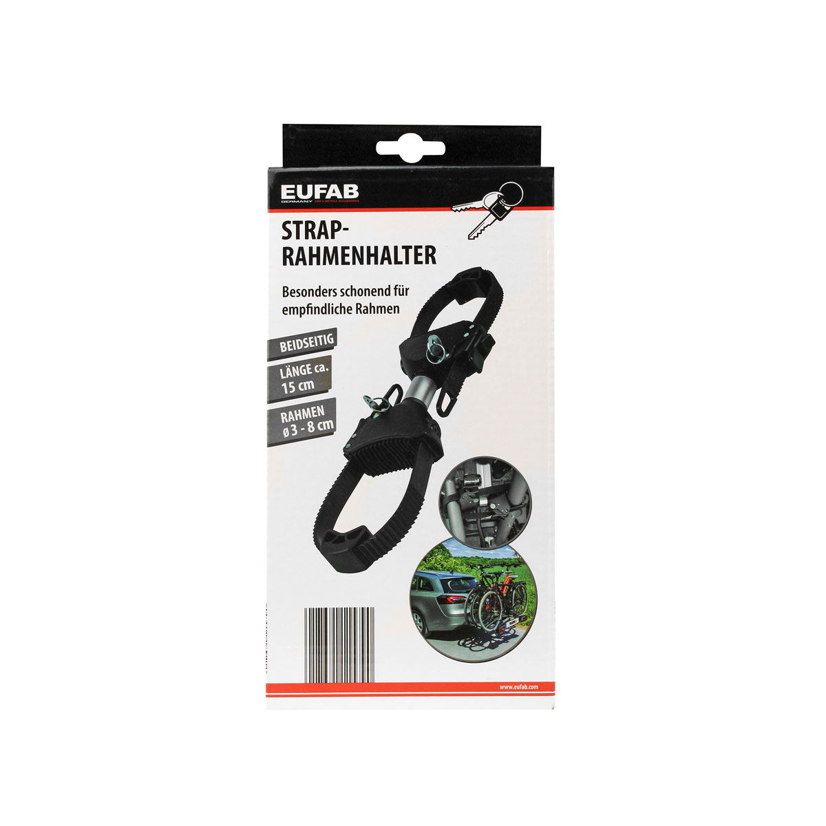 EUFAB Strap-Rahmenhalter für Fahrradträger beidseitig Bild 5