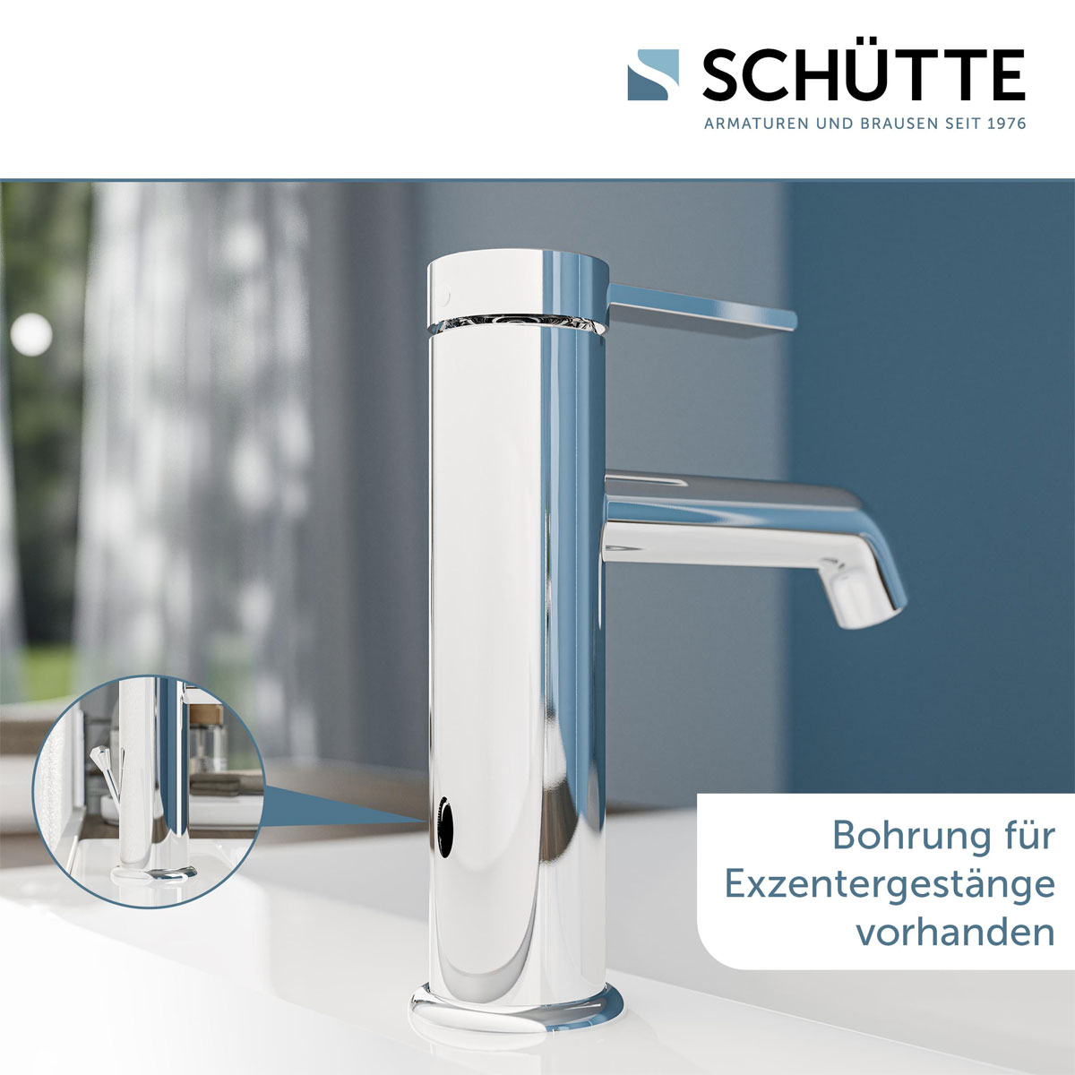 Schütte  Waschtischarmatur „Los Angeles“ chrom Eco-Click-Funktion Bild 8