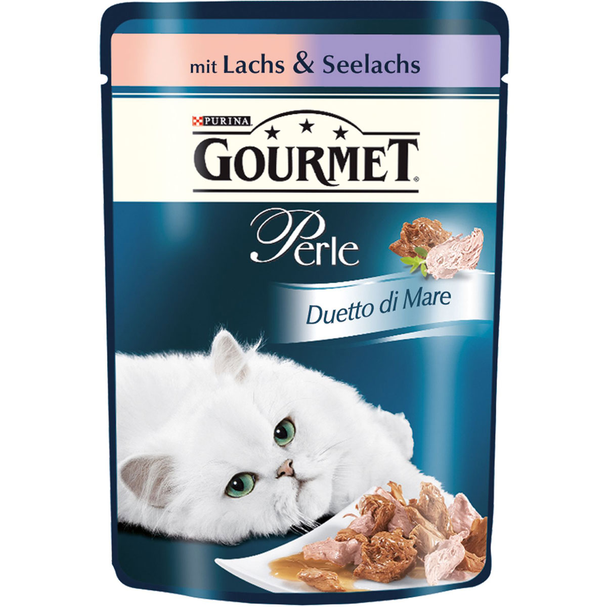 Gourmet Perle Duetto di Mare Lachs Seel 85g Portionsbeutel