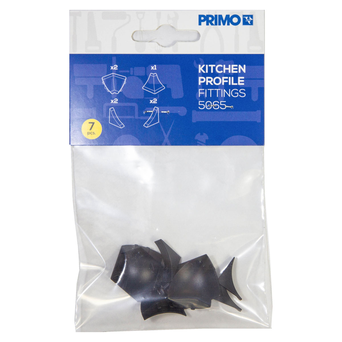 Zubehörset für Multileiste 7-teilig schwarz