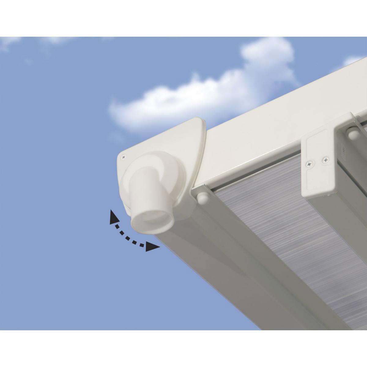 Palram Terrassenüberdachung Feria 730 x 300 cm weiß Bild 6