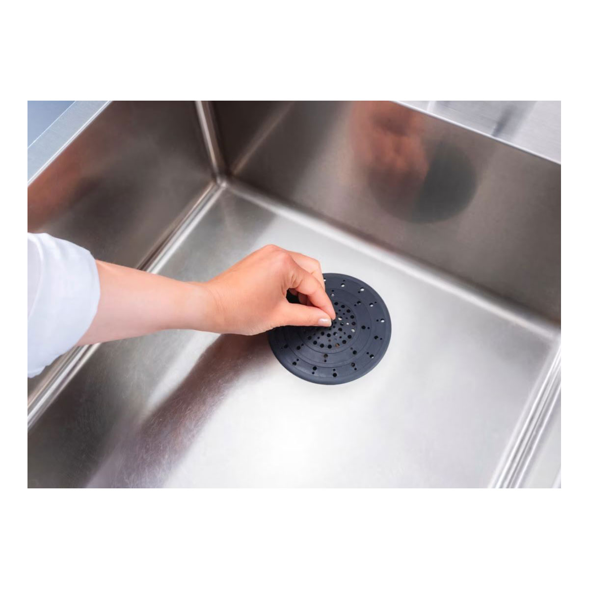 Wenko Abfluss-Sieb Silikon Mod. Sava für gängige Spül- und Waschbeckenabflüsse Bild 4