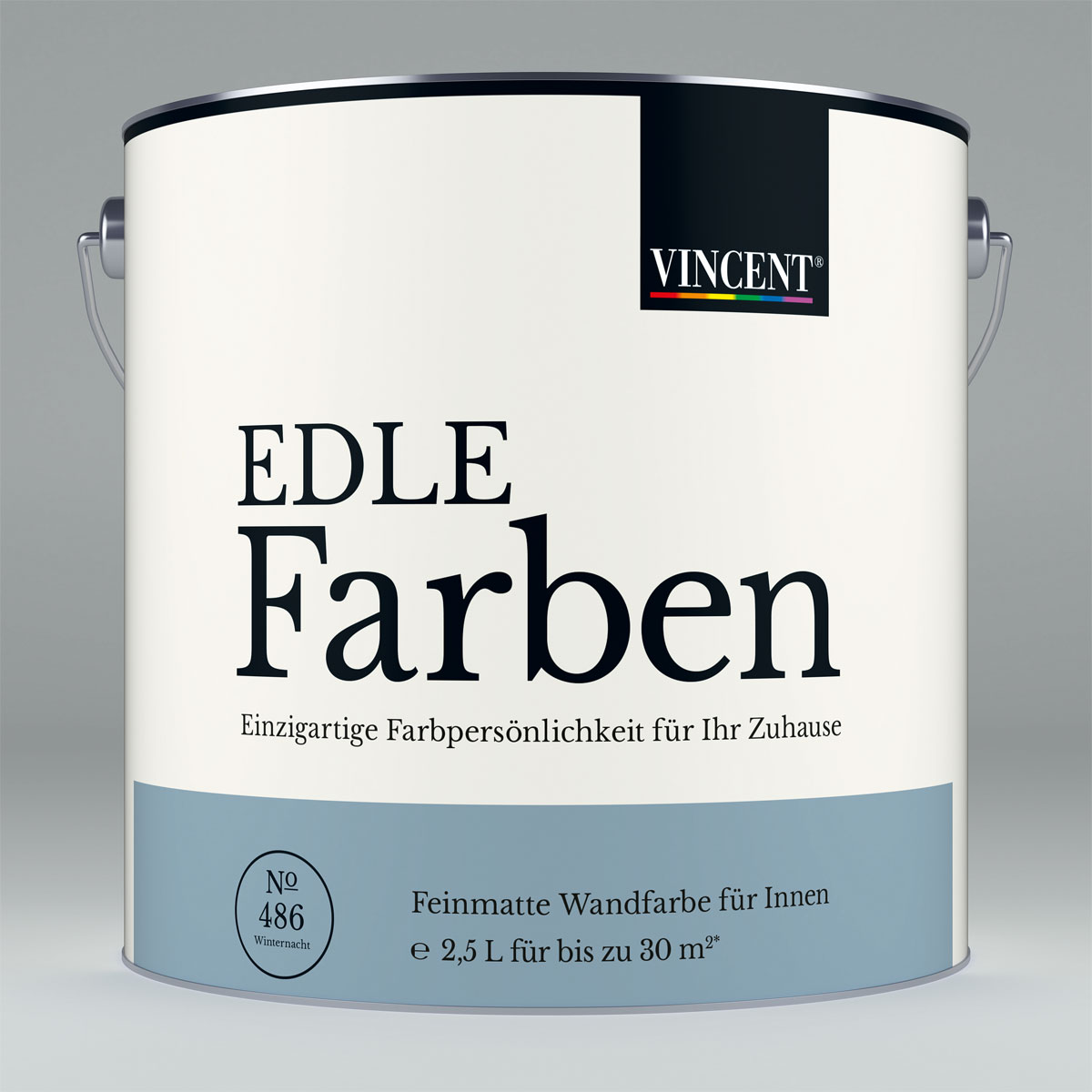 Vincent Wandfarbe Edle Farben Winternacht 2,5 L Vincent Wandfarbe Edle Farben Winternacht 2,5 L