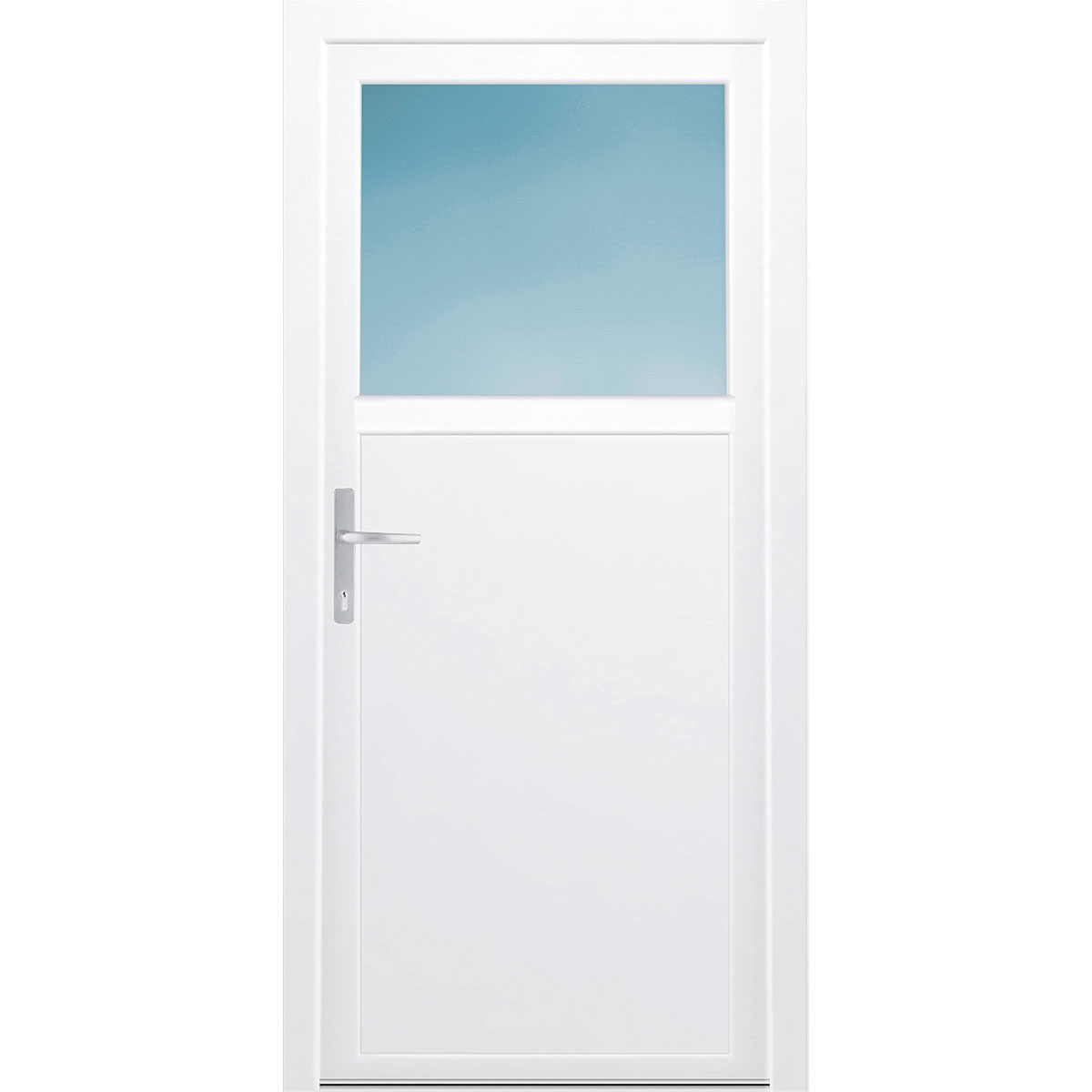 Kunststoff-Nebeneingangstür F02 Easy weiß 98 x 200 cm Kunststoff-Nebeneingangstür F02 Easy weiß 98 x 200 cm