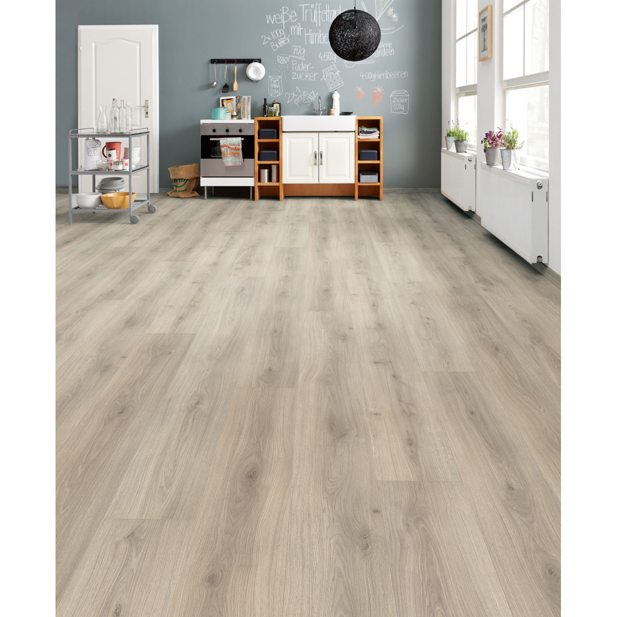 Living by Haro Laminatboden Laval 8 mm Eiche grau 220,0 x 24,3 cm